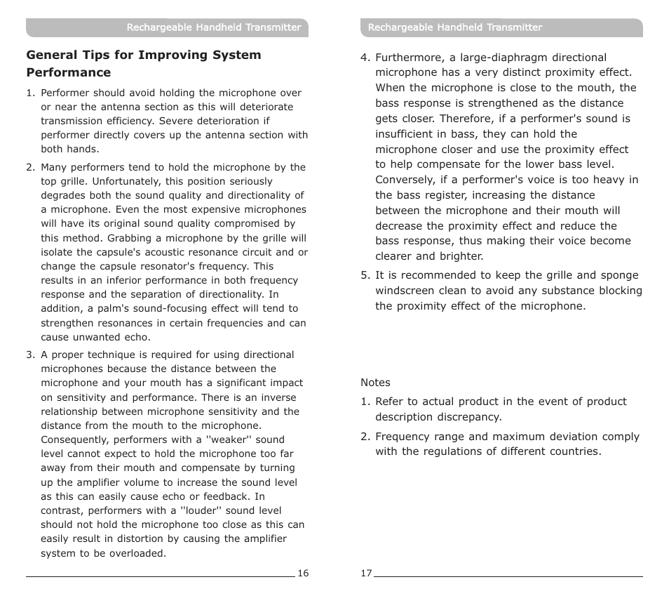 頁面 11 | MIPRO ACT-72HC Rechargeable Narrowband Handheld Transmitter User Manual | Page 11 / 11