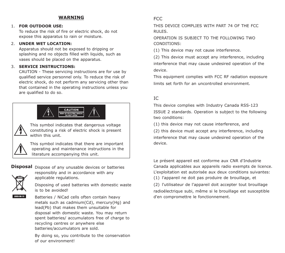 頁面 2 | MIPRO ACT-70HC Rechargeable Wideband Handheld Transmitter User Manual | Page 2 / 11