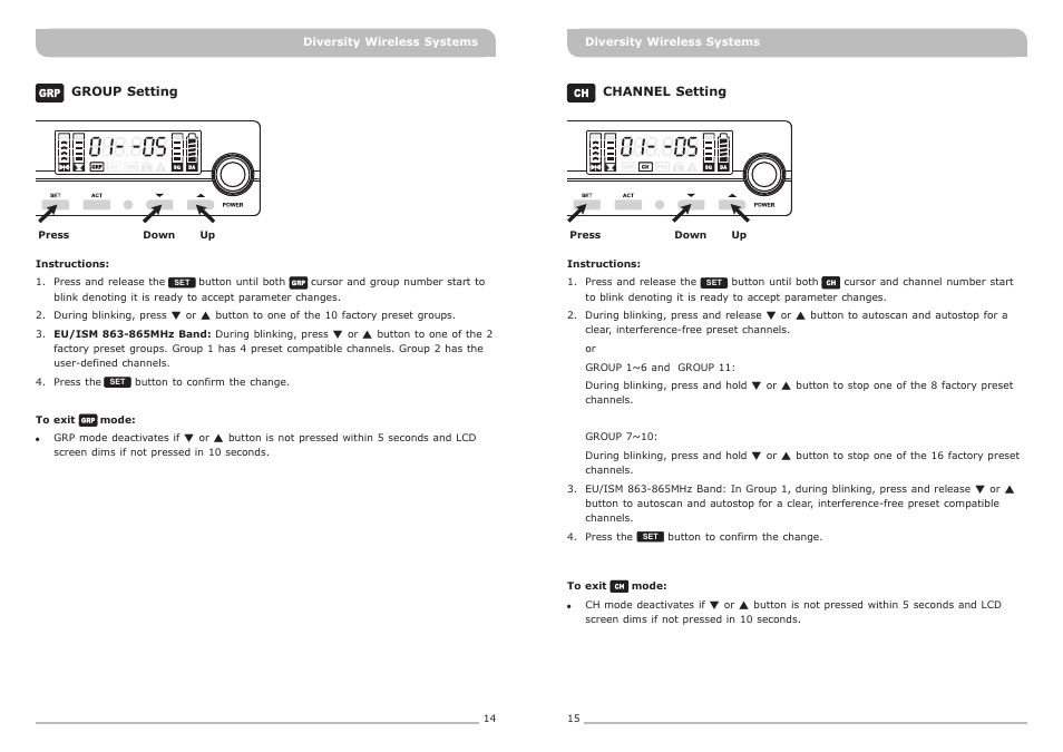 頁面 10 | MIPRO ACT-311 Single-Channel Diversity Receiver User Manual | Page 10 / 15