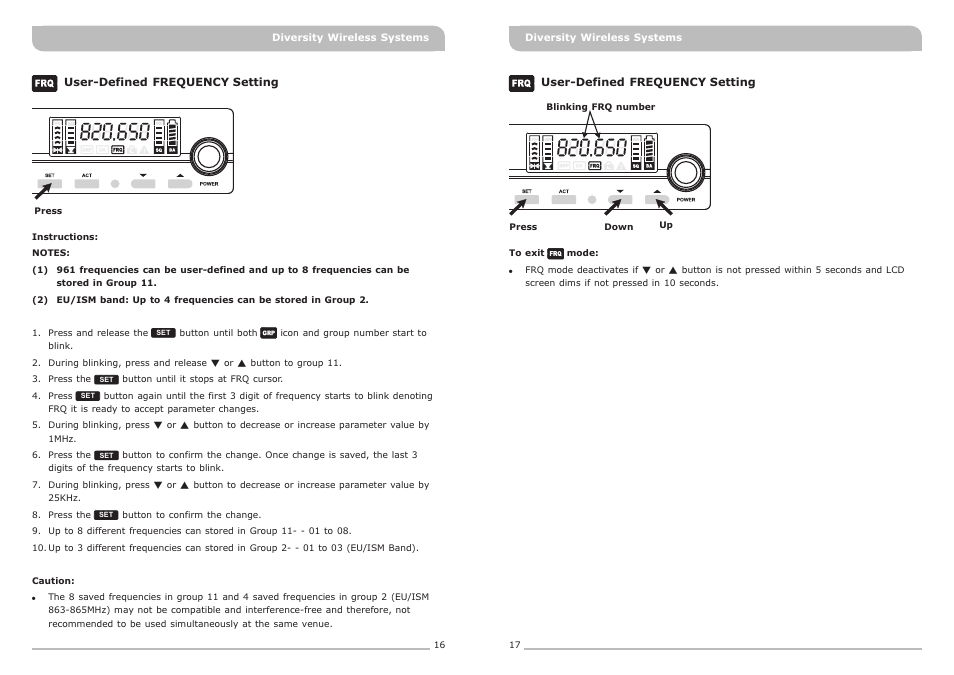 頁面 11 | MIPRO ACT-311 Single-Channel Diversity Receiver User Manual | Page 11 / 15