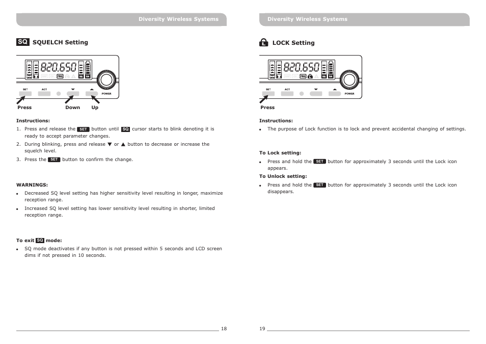 頁面 12 | MIPRO ACT-311 Single-Channel Diversity Receiver User Manual | Page 12 / 15