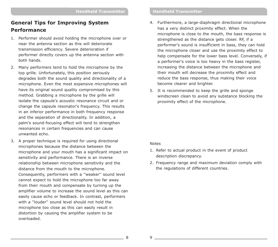 頁面 6 | MIPRO ACT-30Hr Remote Volume Control Handheld Transmitter User Manual | Page 6 / 7