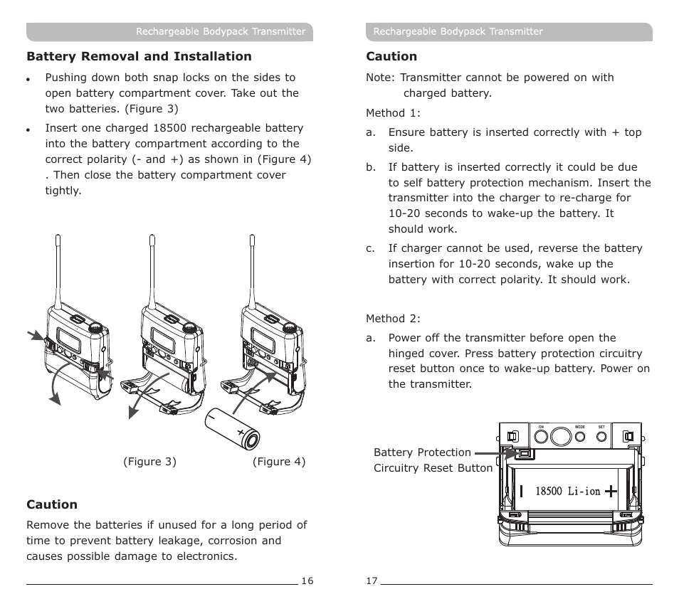 頁面 10 | MIPRO ACT-32TC Rechargeable Bodypack Transmitter User Manual | Page 10 / 11