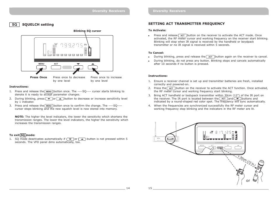 頁面 10 | MIPRO ACT-51 Single-Channel Diversity Receiver User Manual | Page 10 / 11