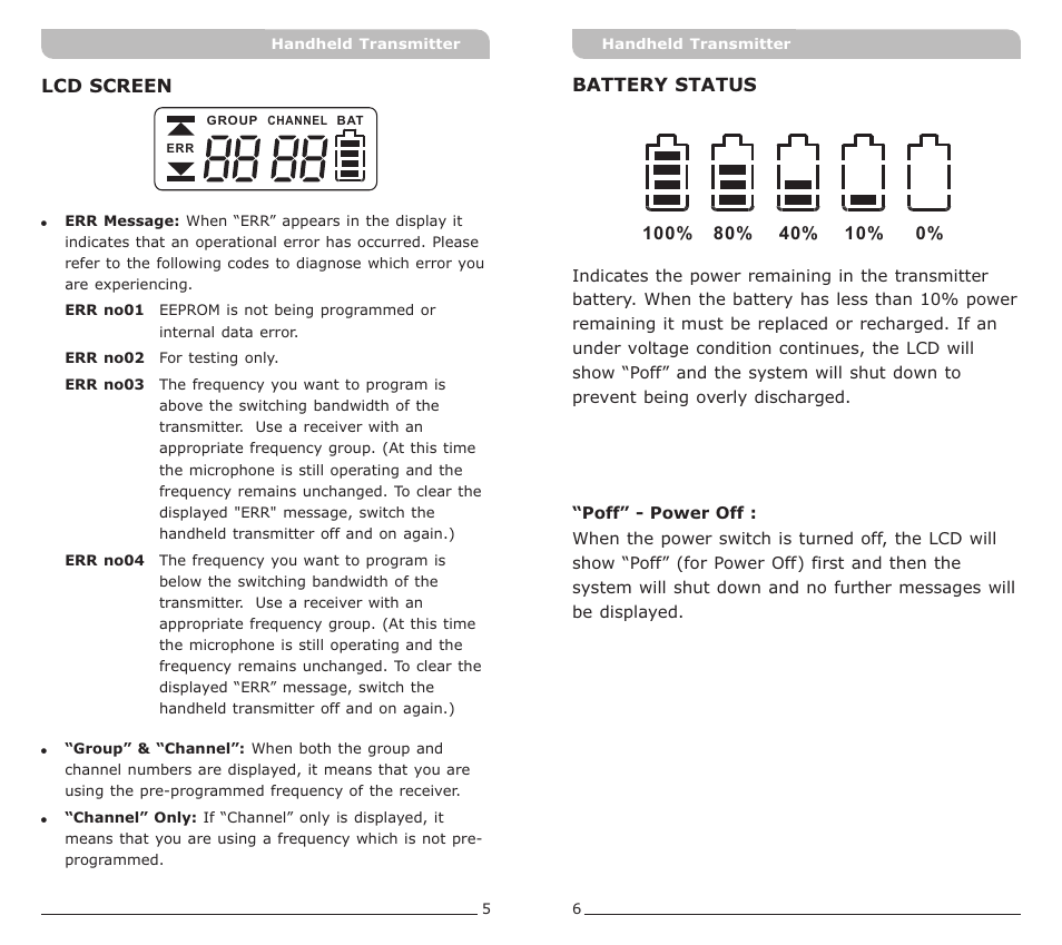 頁面 4 | MIPRO ACT-50H Handheld Transmitter User Manual | Page 4 / 5