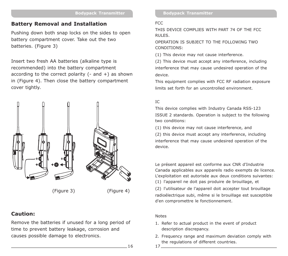 頁面 10 | MIPRO ACT-50T Bodypack Transmitter User Manual | Page 10 / 11