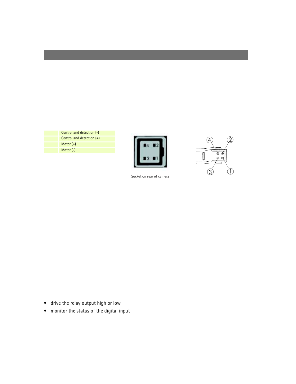 The dc-iris connector, The bnc video output, The ethernet network connector | Control and monitoring | Axis Communications AXIS 2420 User Manual | Page 67 / 103