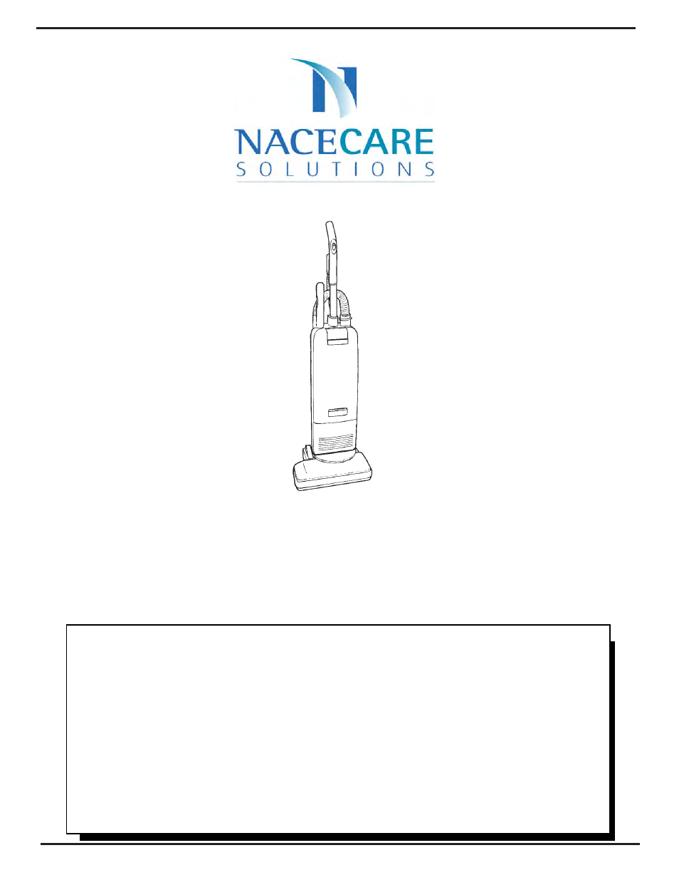 NaceCare Solutions DM1800 User Manual | 26 pages