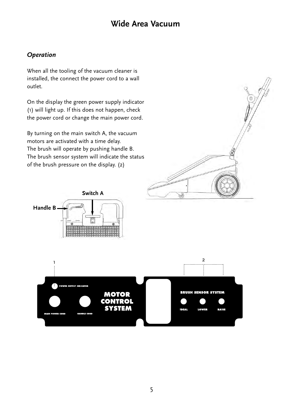 Wide area vacuum | NaceCare Solutions E700 User Manual | Page 6 / 9