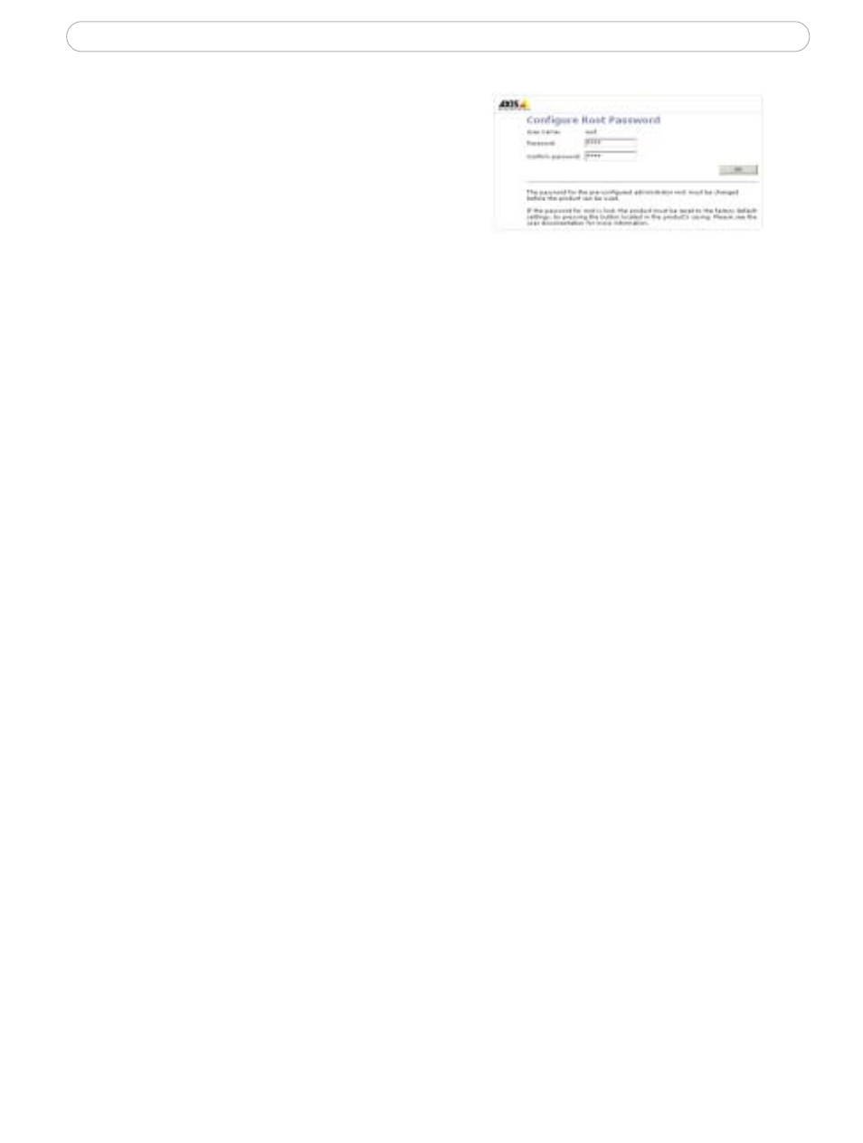 Setting the password, Accessing the camera from the internet, 3gpp compatibility | Axis Communications 207/207W User Manual | Page 10 / 54