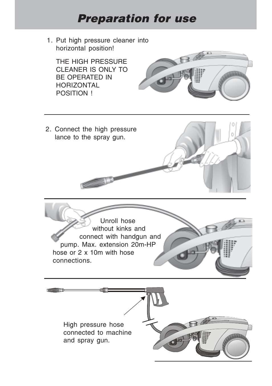 Preparation for use | NaceCare Solutions K1120T User Manual | Page 12 / 39