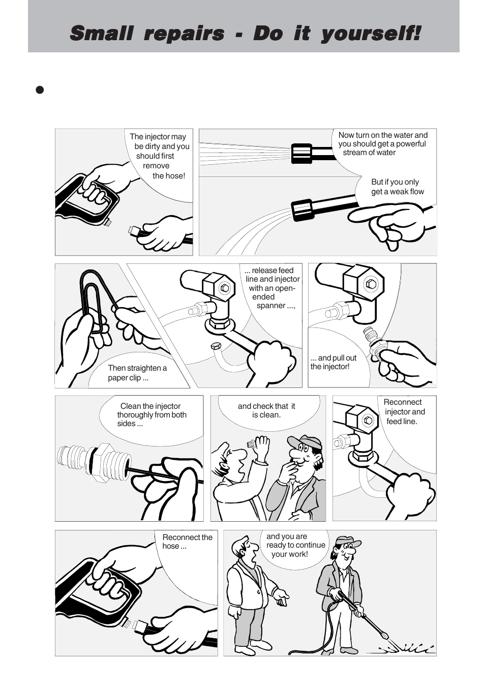Small repairs - do it yourself | NaceCare Solutions K1120T User Manual | Page 19 / 39
