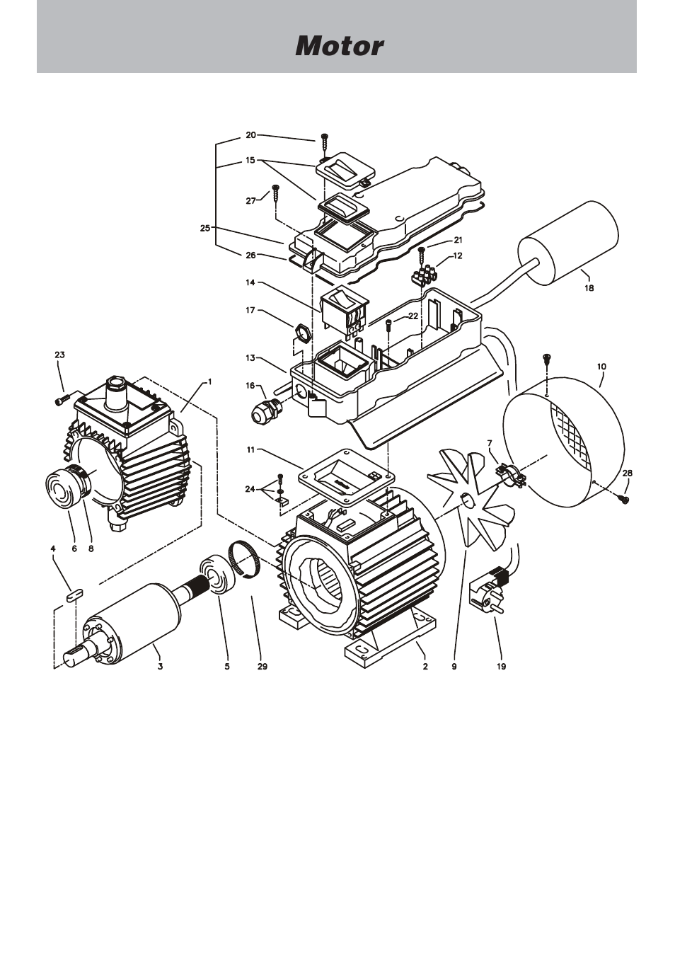 Motor | NaceCare Solutions K1120T User Manual | Page 28 / 39