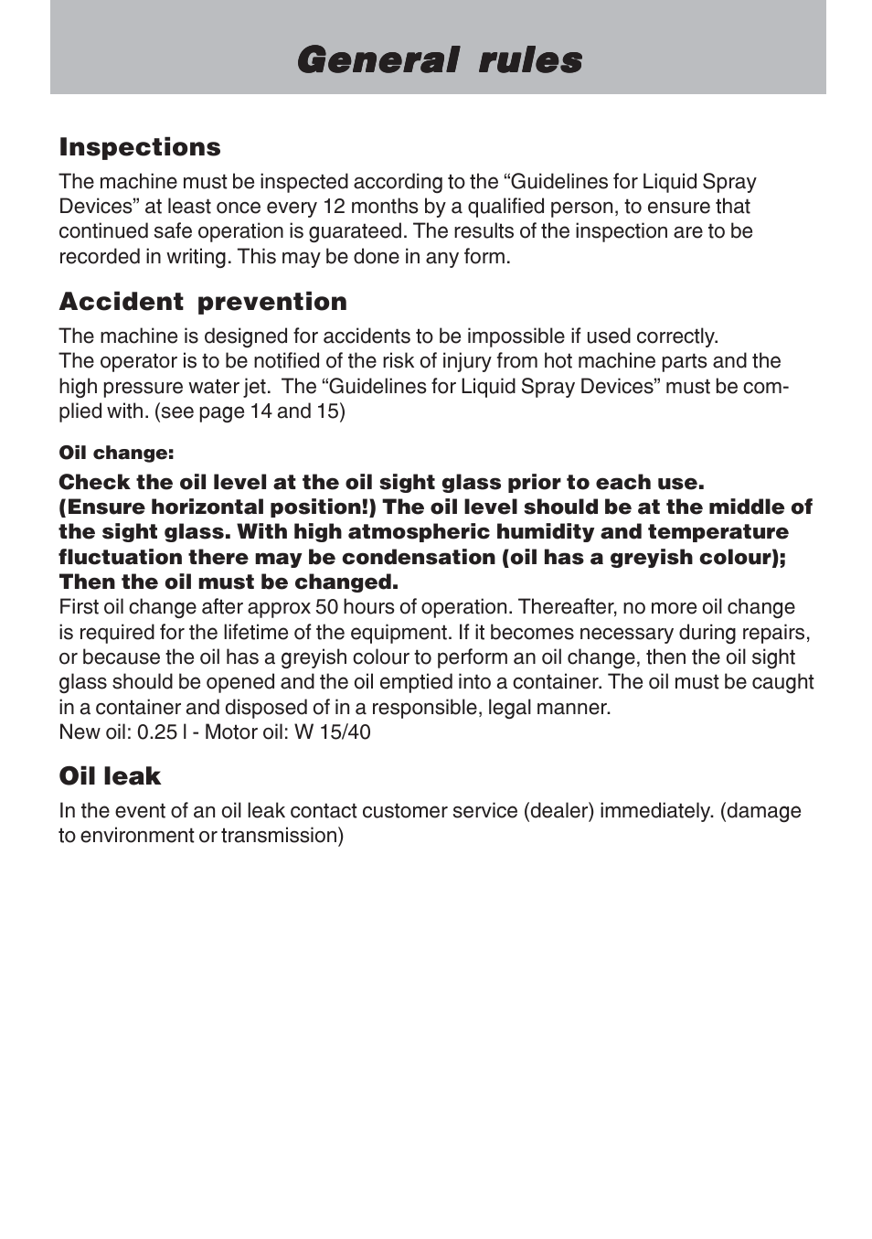 General rules | NaceCare Solutions K1120T User Manual | Page 39 / 39