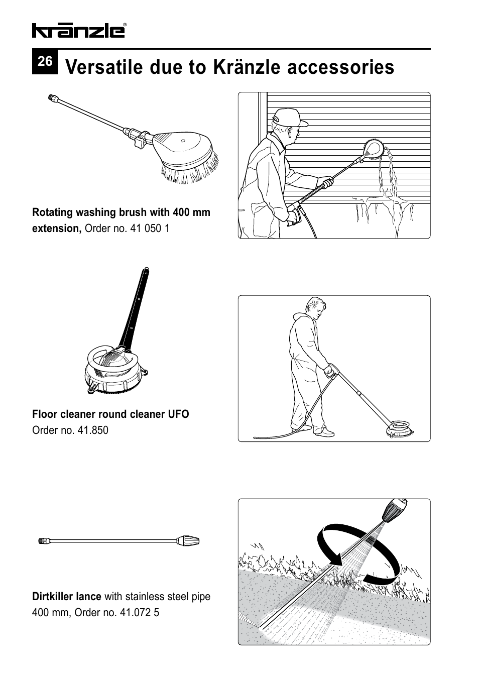 Versatile due to kränzle accessories | NaceCare Solutions K1122TST User Manual | Page 26 / 48