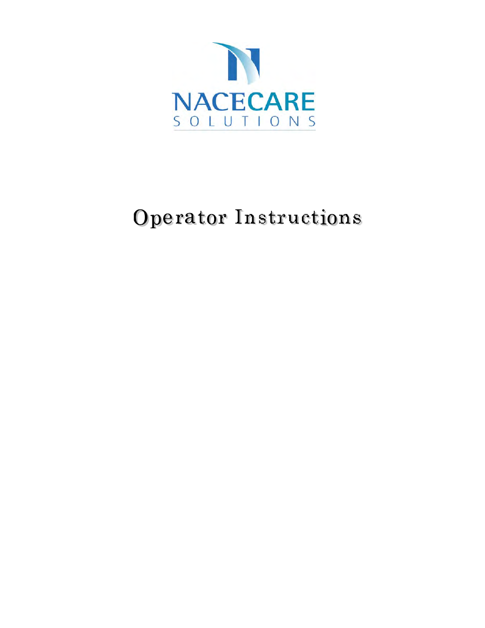 NaceCare Solutions NTT2000 User Manual | 4 pages
