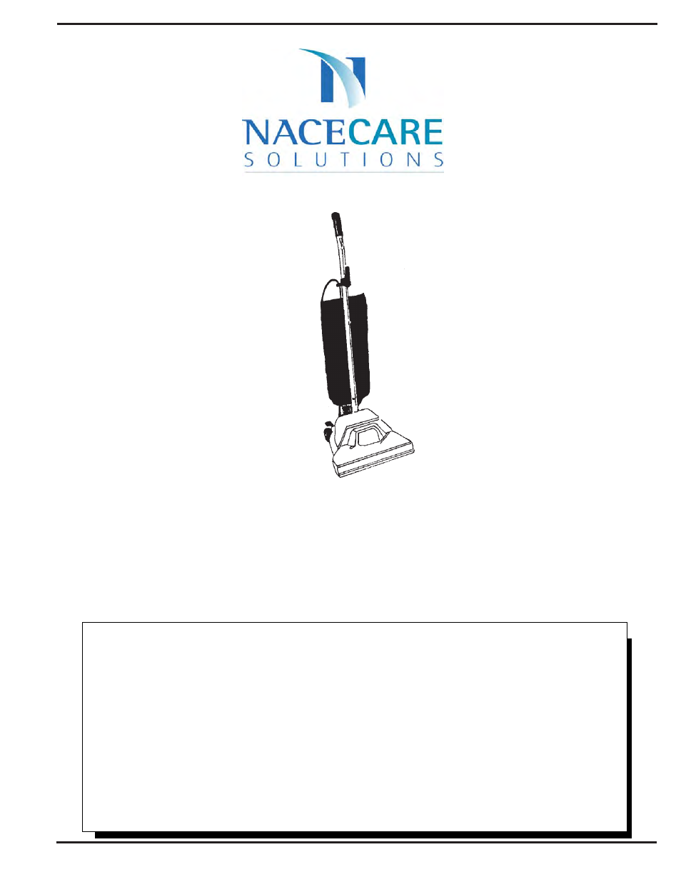 NaceCare Solutions SM1600 User Manual | 18 pages