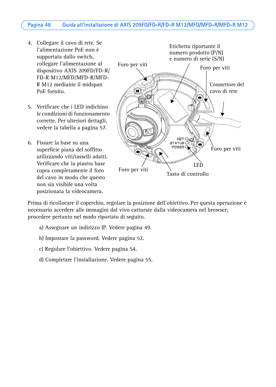 Axis Communications 209MFD User Manual | Page 48 / 73