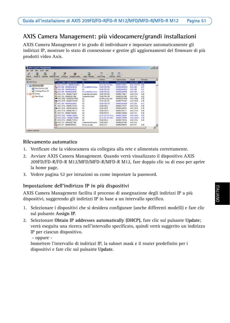 Axis Communications 209MFD User Manual | Page 51 / 73
