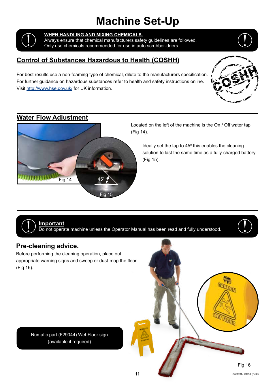 Machine set-up | NaceCare Solutions TTB516 User Manual | Page 11 / 24