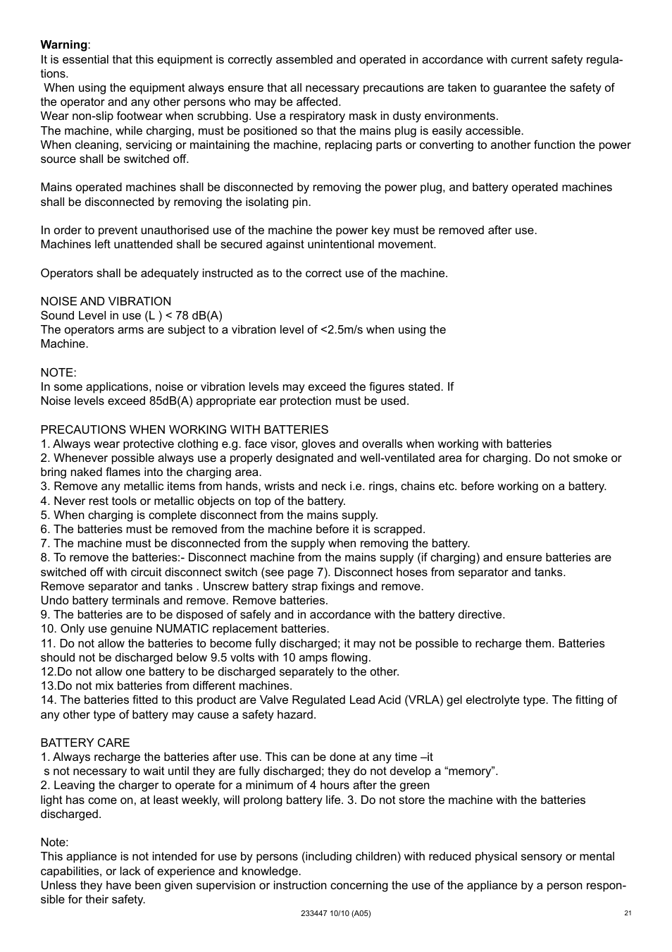 NaceCare Solutions TTB4552 User Manual | Page 21 / 44