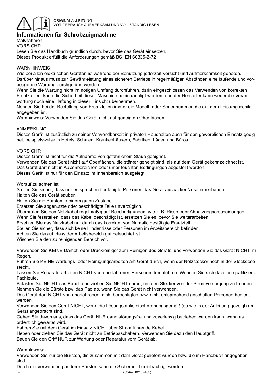 NaceCare Solutions TTB4552 User Manual | Page 24 / 44