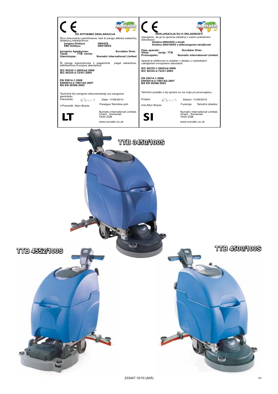 NaceCare Solutions TTB4552 User Manual | Page 43 / 44