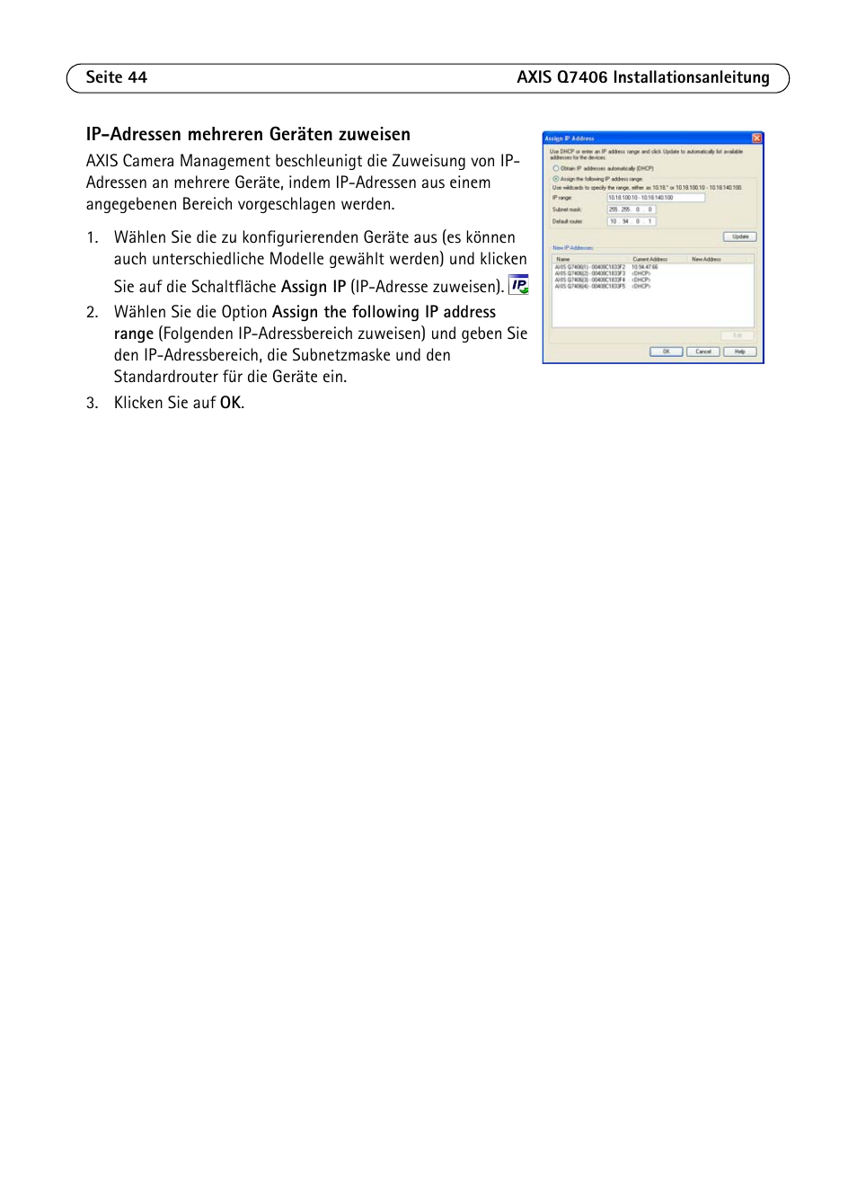 Axis Communications Video Encoder Blade AXIS Q7406 User Manual | Page 44 / 92