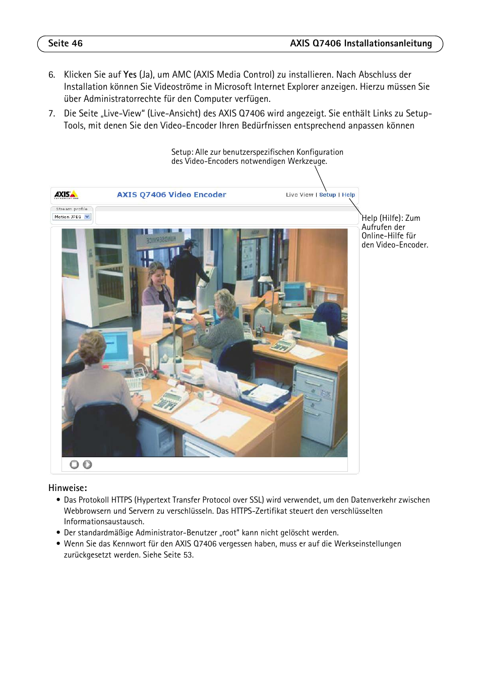 Axis Communications Video Encoder Blade AXIS Q7406 User Manual | Page 46 / 92