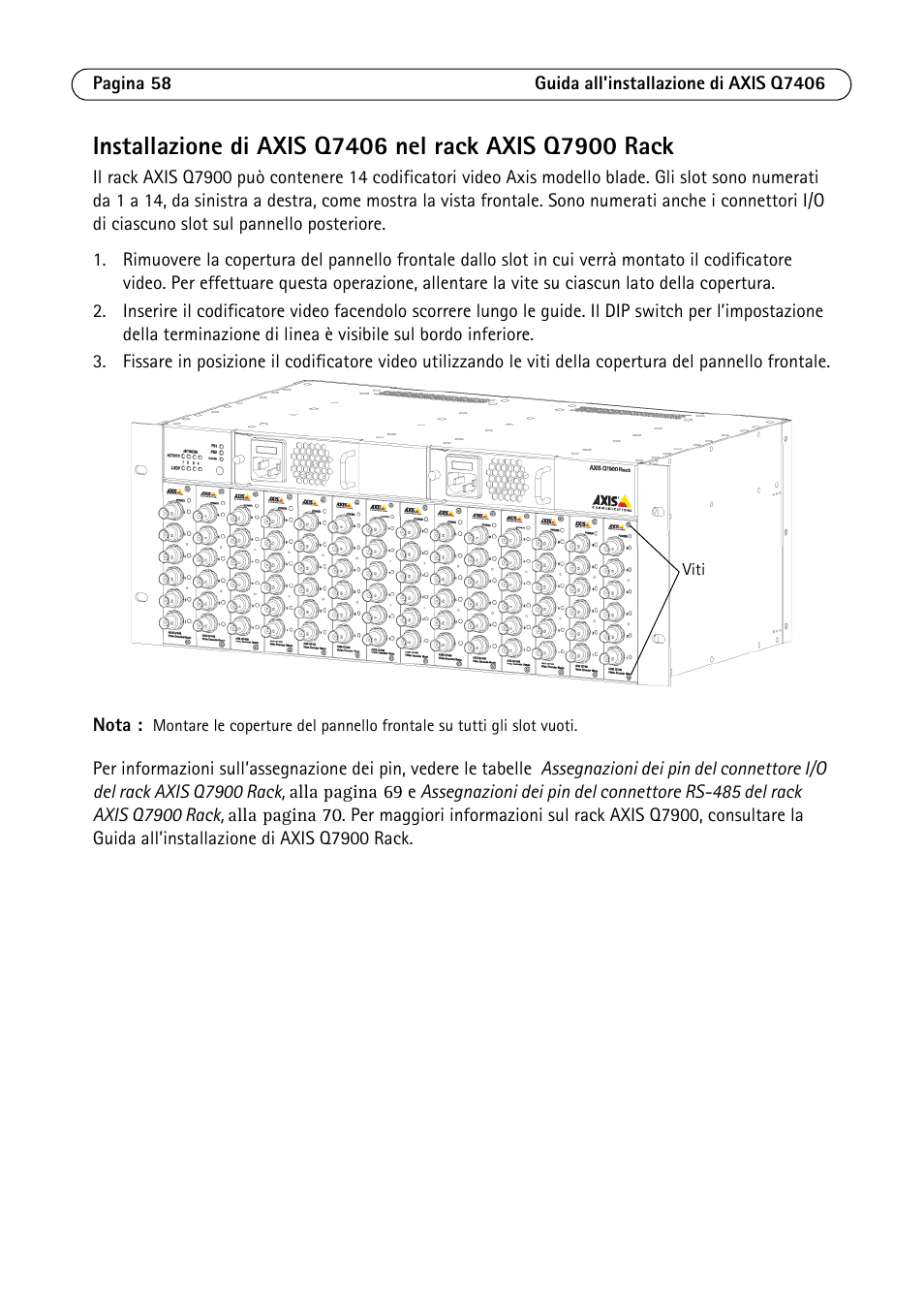 Axis Communications Video Encoder Blade AXIS Q7406 User Manual | Page 58 / 92