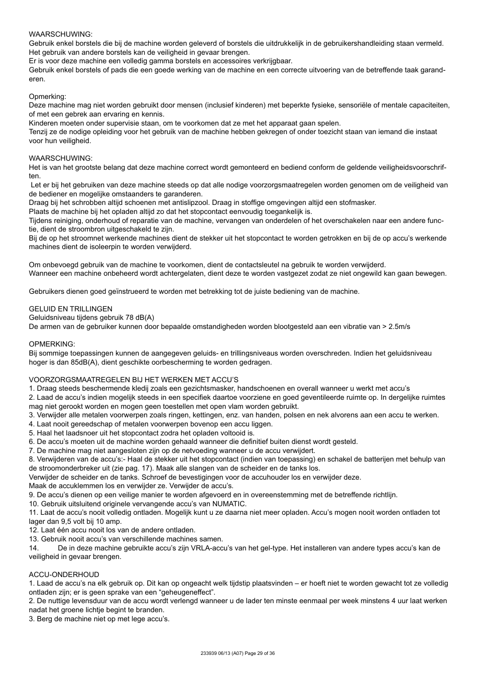 NaceCare Solutions TTB4550T User Manual | Page 29 / 36