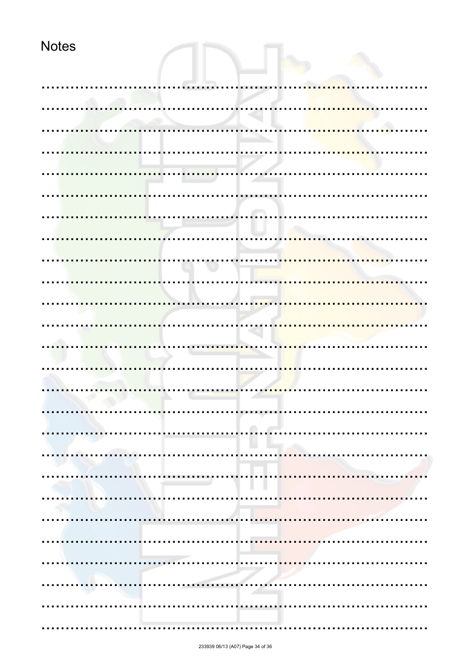 NaceCare Solutions TTB4550T User Manual | Page 34 / 36