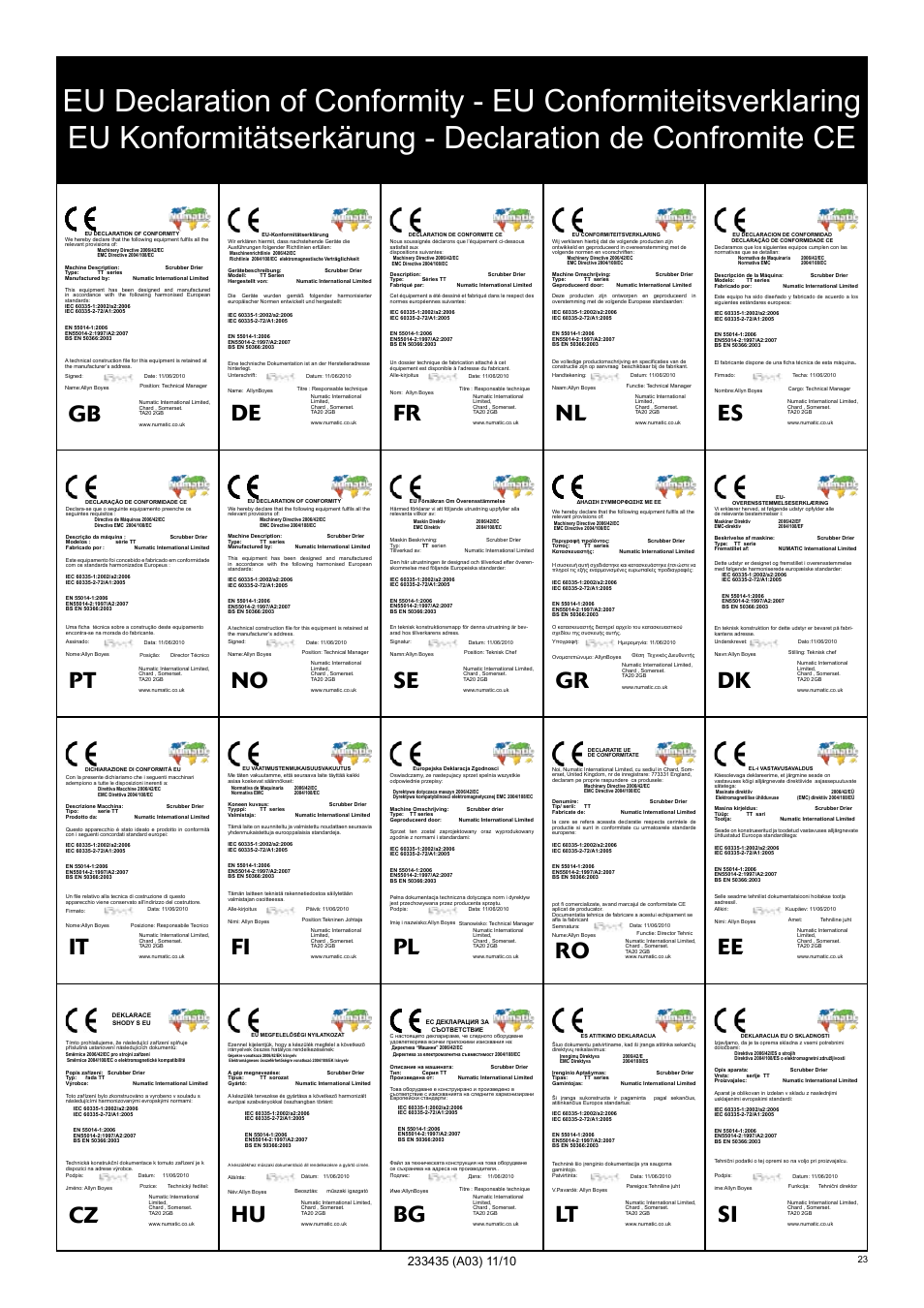 NaceCare Solutions TTQ3035 User Manual | Page 23 / 24