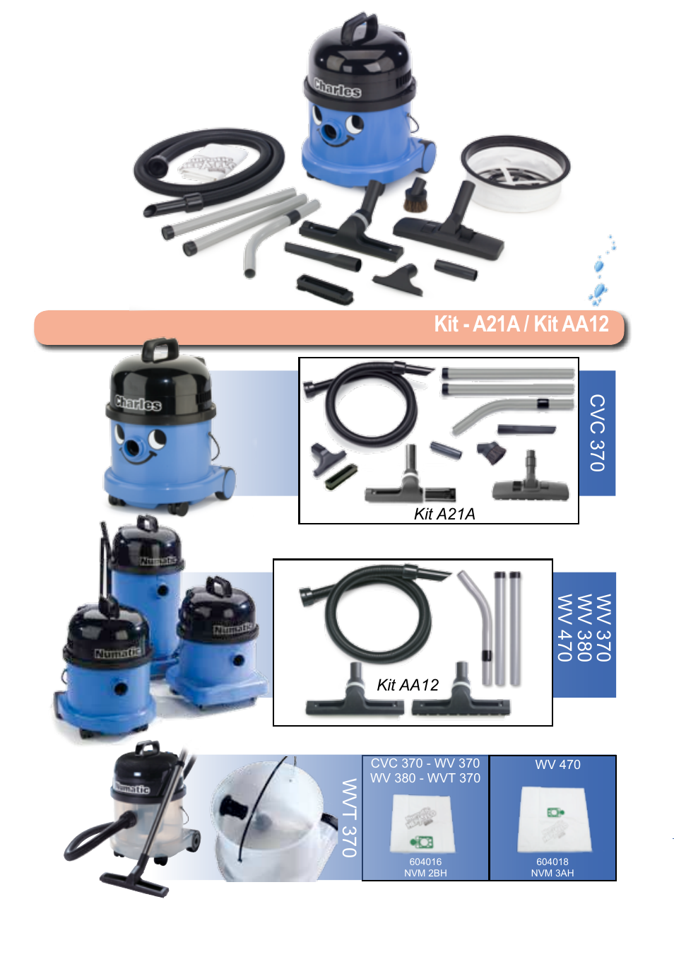 Kit - a21a / kit aa12 | NaceCare Solutions WV800 User Manual | Page 2 / 14