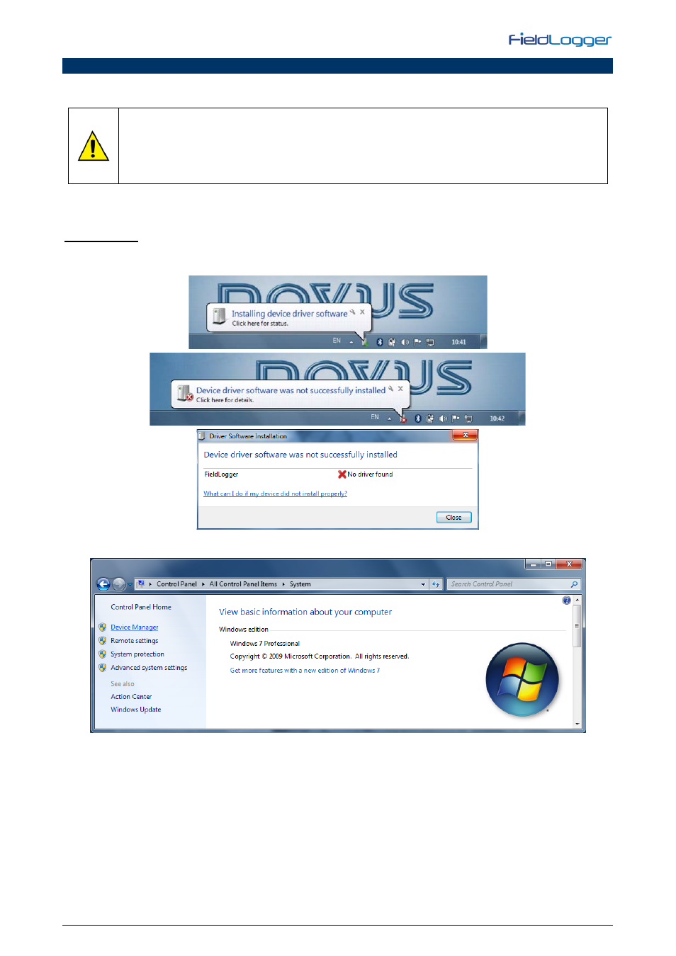 Installing the usb driver, Windows 7 | NOVUS V1.5x A User Manual | Page 16 / 103