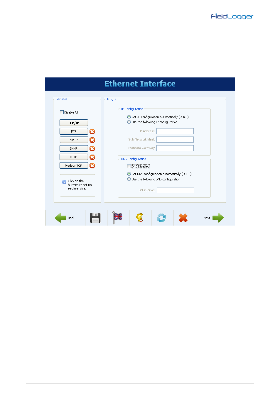 Ethernet interface configuration - tcp/ip | NOVUS V1.5x A User Manual | Page 27 / 103