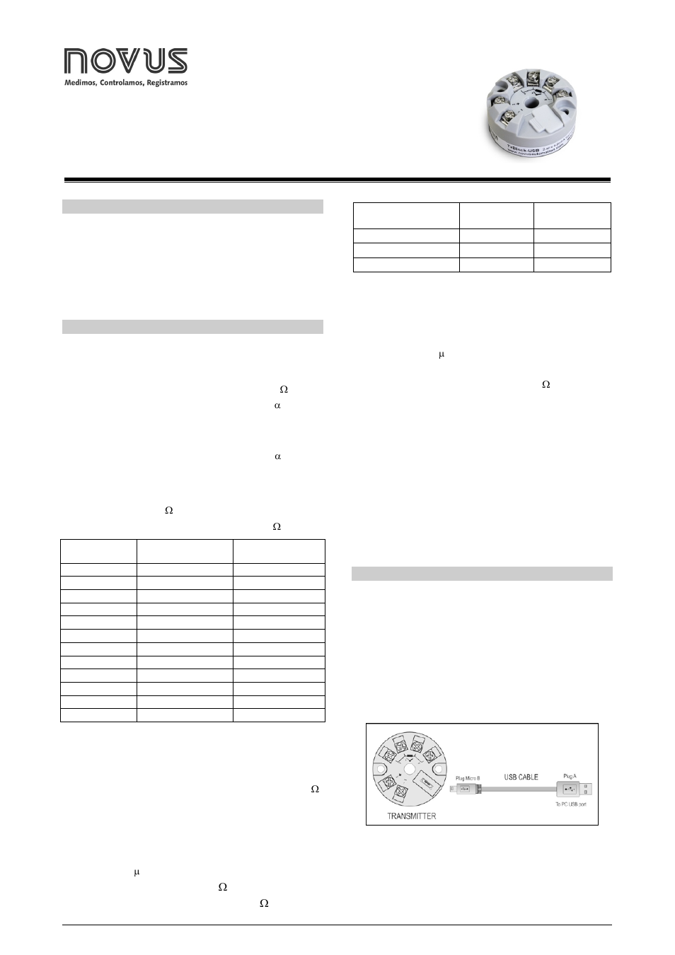 NOVUS TxBlock-USB Transmitter User Manual | 4 pages