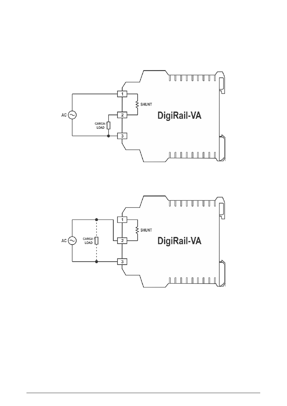 Ac inputs | NOVUS DigiRail-VA User Manual | Page 6 / 19