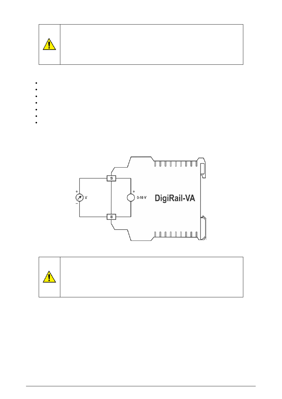 10 v output | NOVUS DigiRail-VA User Manual | Page 9 / 19
