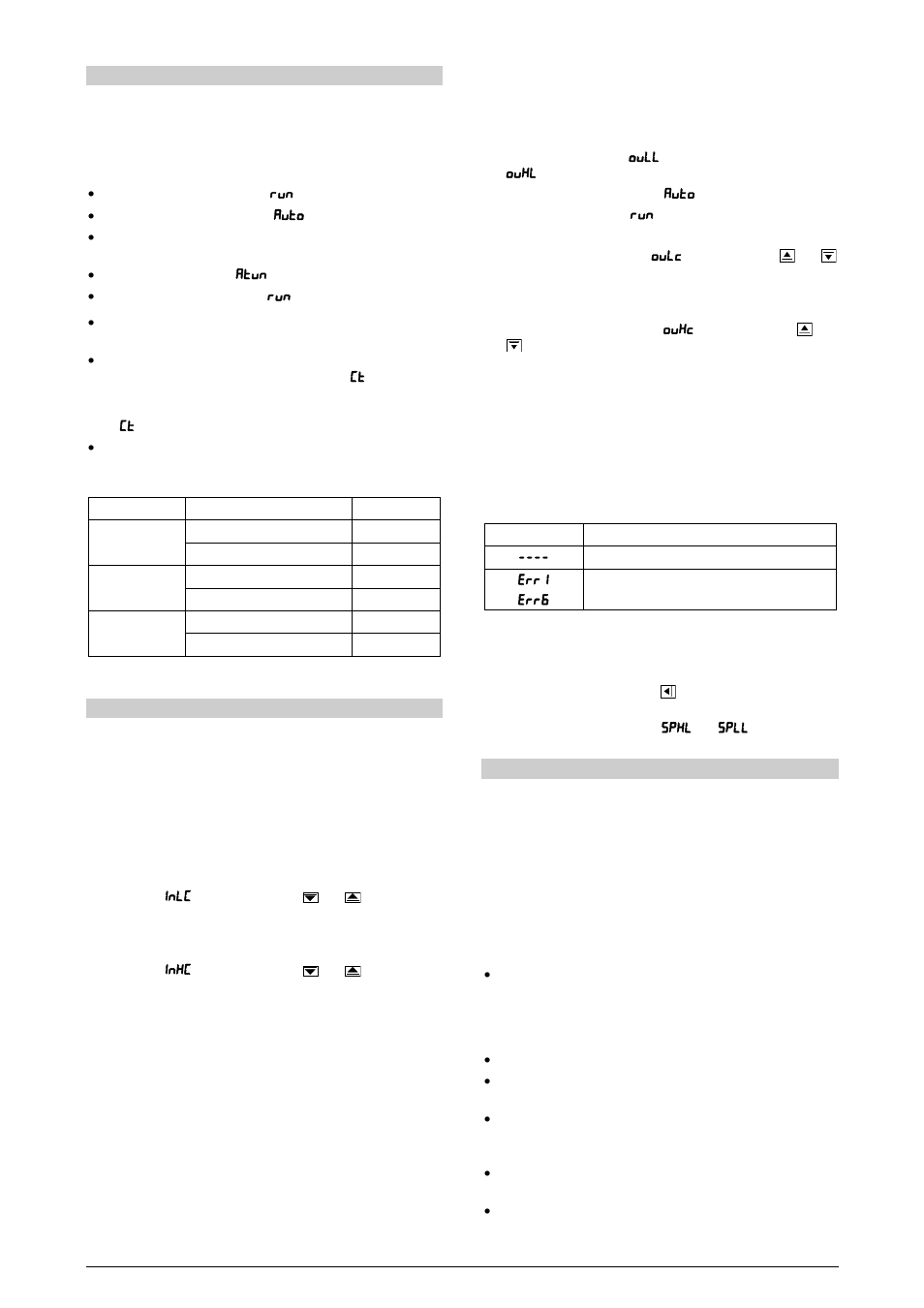 Auto tune, Calibration, Input calibration | Analog output calibration, Problems with the controller, Serial communication | NOVUS Controller N3000 User Manual | Page 10 / 11