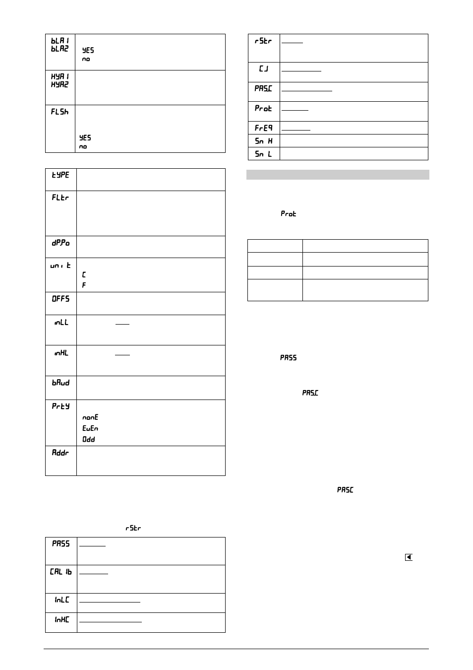 Protection configuration | NOVUS N1540 Process Indicator User Manual | Page 4 / 5