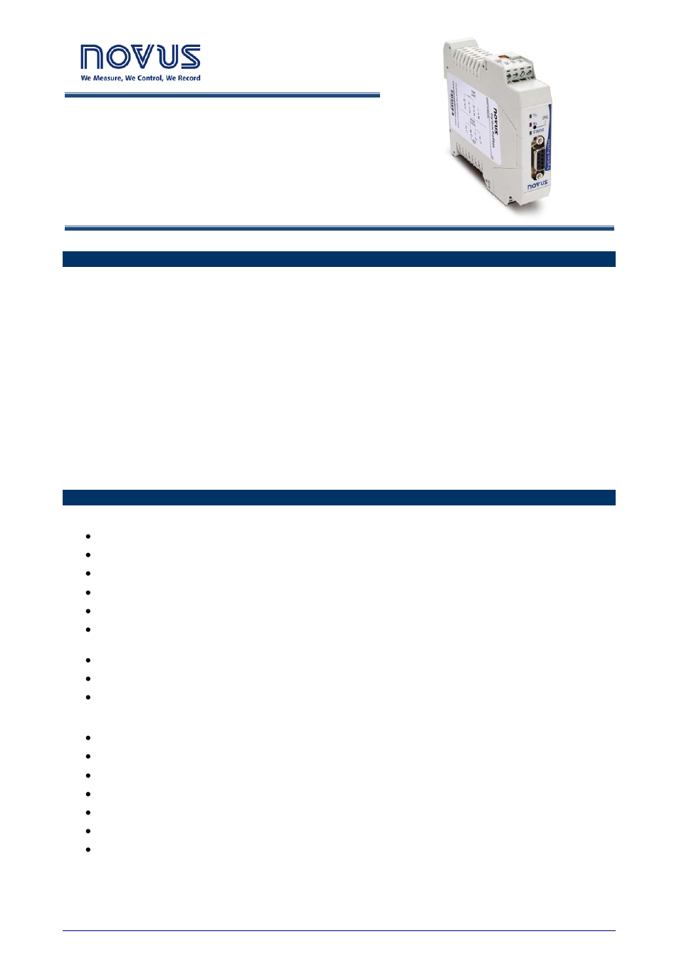 NOVUS DigiGate Profibus User Manual | 11 pages