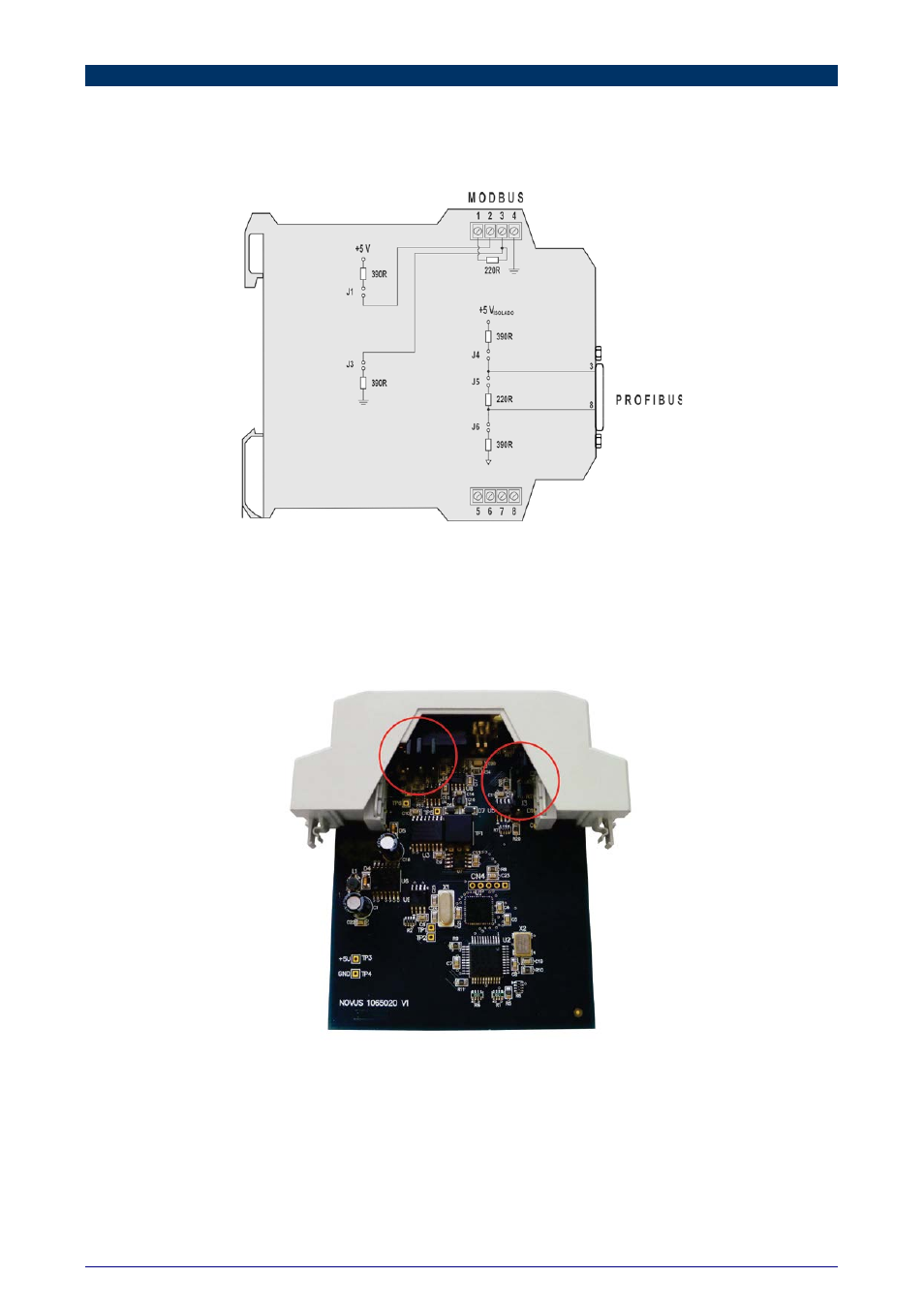 Operation, Termination resistors | NOVUS DigiGate Profibus User Manual | Page 5 / 11