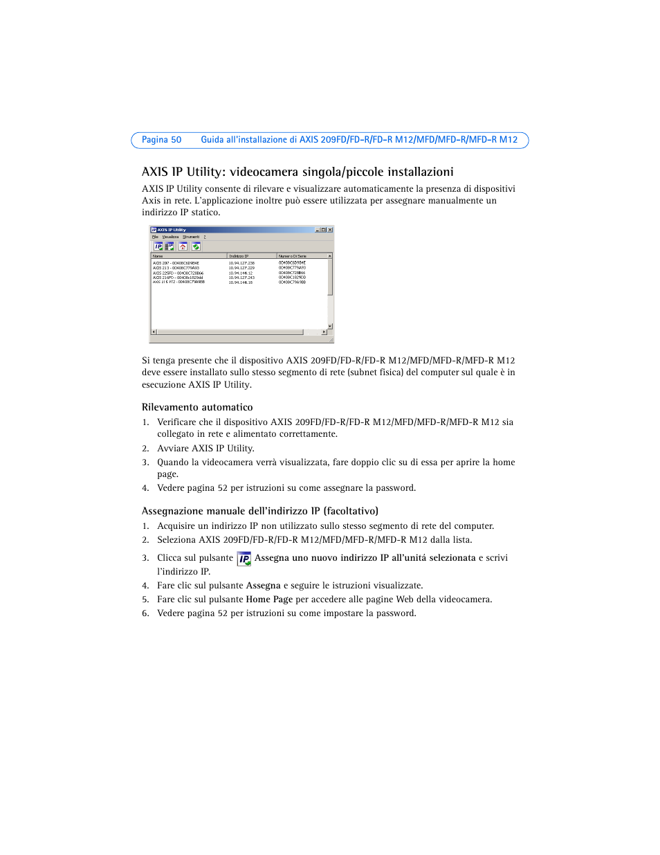 Axis Communications 209MFD-R M12 User Manual | Page 50 / 73