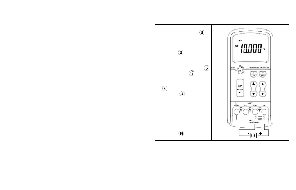 Protection, Model dc80l operating instructions, Dc mv and v measurements | NOVUS DC80L User Manual | Page 10 / 13