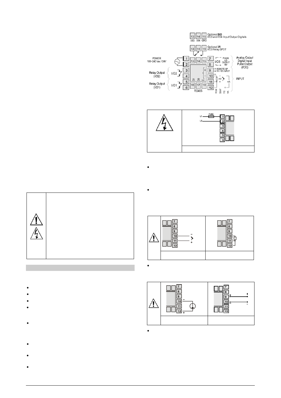 Usb interface, Installation / connections, Recommendations for the installation | Electrical connections, Power supply connections, Input connections | NOVUS Controller N1100 User Manual | Page 4 / 11