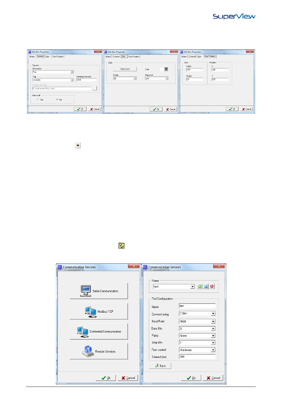 Define the network communication parameters | NOVUS superview User Manual | Page 10 / 38