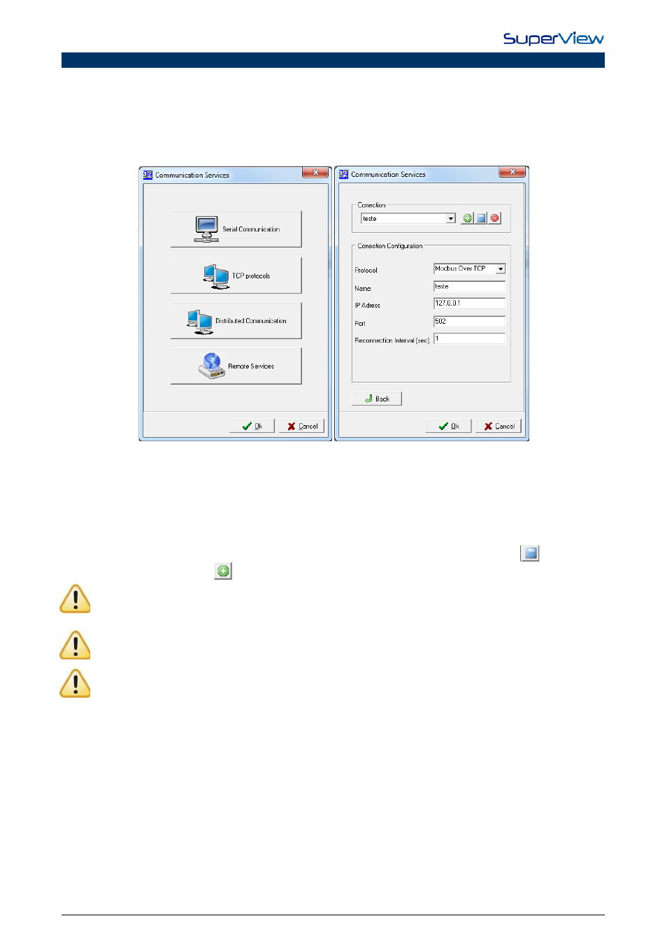 Modbus tcp and modbus over tcp | NOVUS superview User Manual | Page 38 / 38