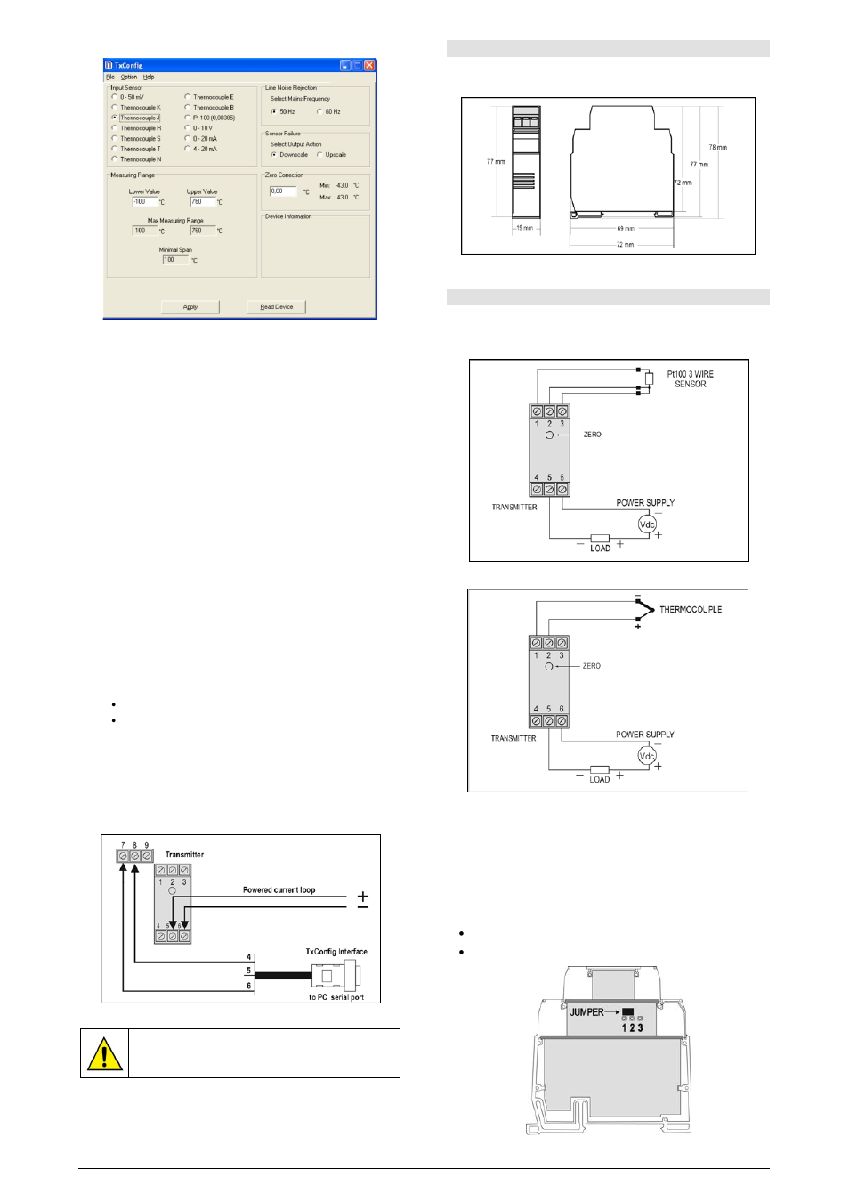 Mechanical installation, Electrical connections, Electrical connections – 0-10 vdc input | NOVUS TxIsoRail 4-20 mA User Manual | Page 2 / 3