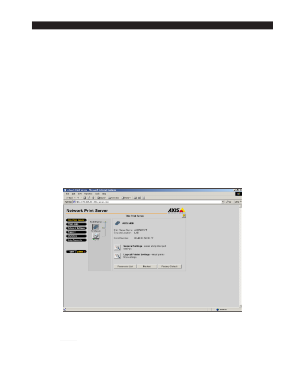 Test results and observations | Axis Communications Imagistics 2500 MFP User Manual | Page 11 / 16